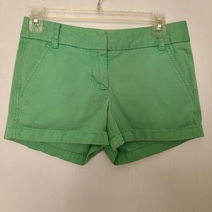 J.Crew green chino shorts size 0  *C9